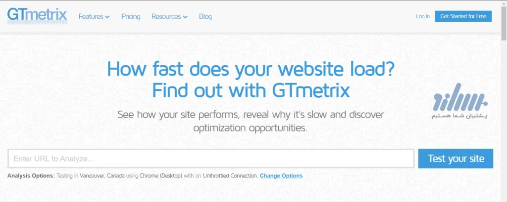 آموزش سایت gtmetrix